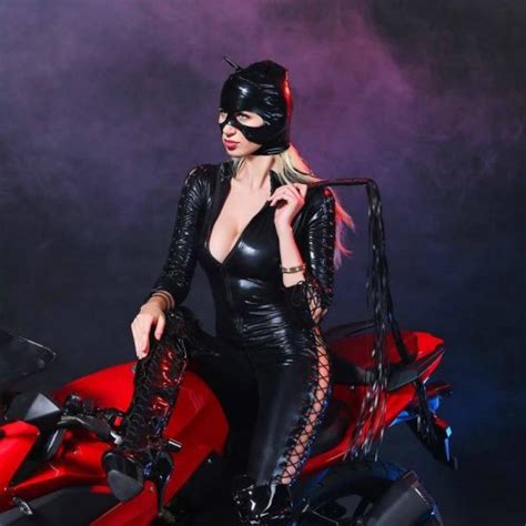 2017 Women Black Pvc Sexy Faux Leather Latex Catsuit Game