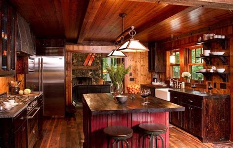 53 Sensationally Rustic Kitchens In Mountain Homes In 2022 Rustic