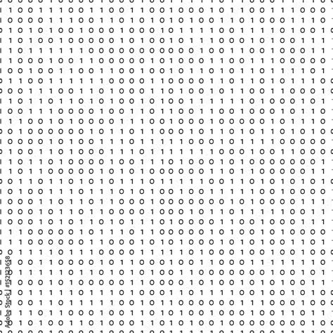 Binary Code Black And White Seamless Pattern Binary Matrix Background