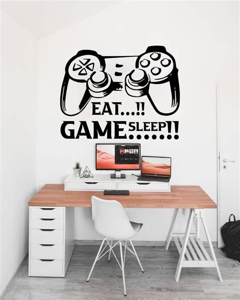 Gamer Wall Decalboys Room Decalwall Stickercontrollervideo Game