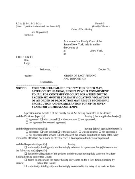 Ny Disposition Form Fill Out And Sign Printable Pdf Template