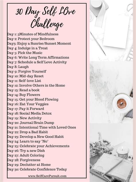 30 Day Self Love Challenge The Long Side Story