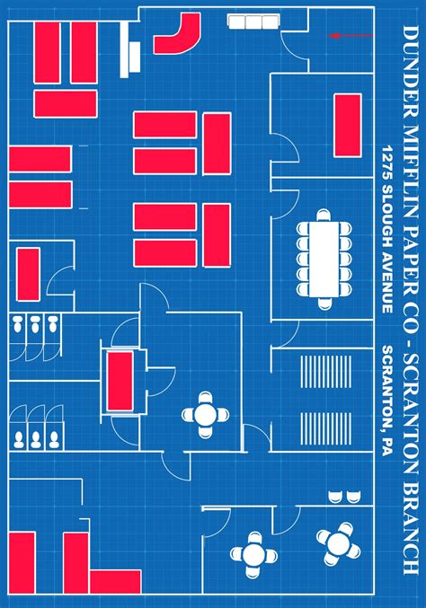 Dunder Mifflin Building Floor Plan