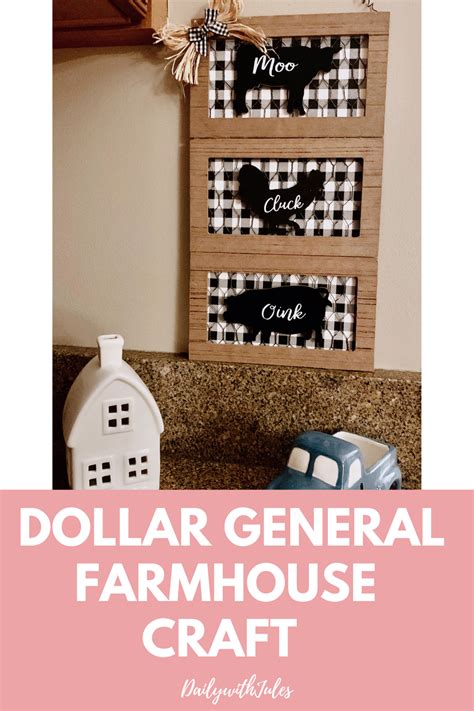 Dollar General Farmhouse Craft Daily With Jules Farmhouse Crafts Diy