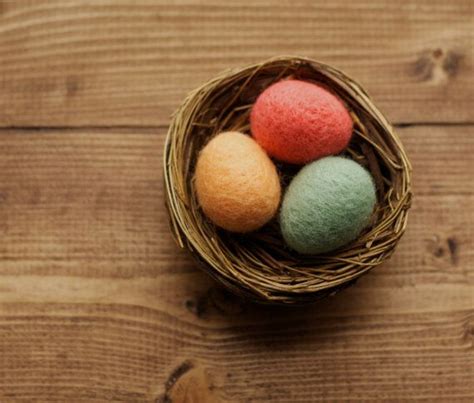 Needle Felted Miniature Easter Eggs In Nest By Builtonbranches 1500