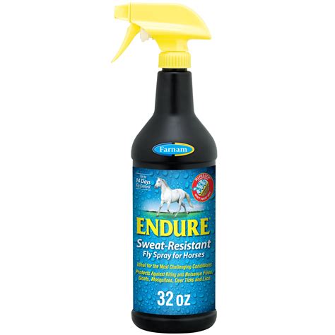 Farnam Endure Sweat Resistant Fly Spray For Horses 14 Day Long Lasting