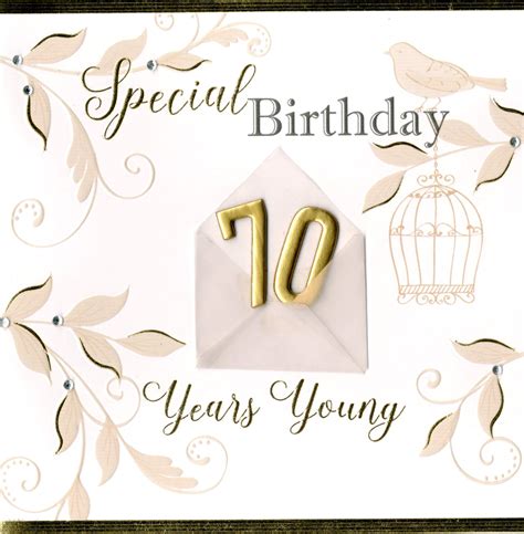 Special 70th Birthday Greeting Card Cards