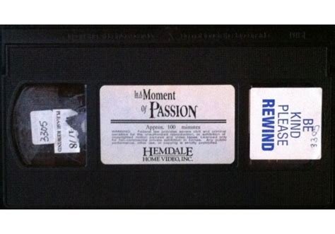 In A Moment Of Passion 1993 On Hemdale Home Video United States Of America Vhs Videotape