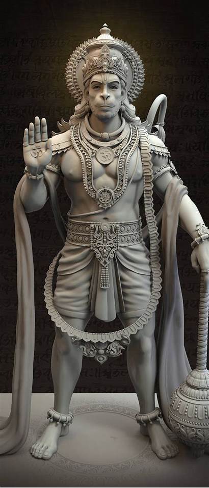 Hanuman Lord Mobile Statue 3d Wallpapers Jai