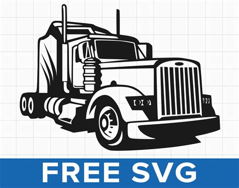 Semi Truck Svg Vector