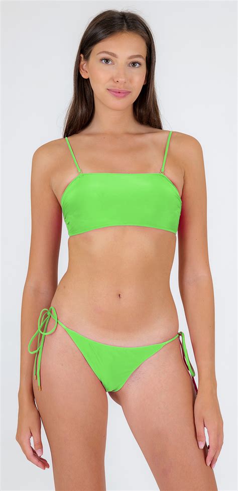 Two Piece Swimwear Set Lemon Bandeau Reto Ibiza Comfy