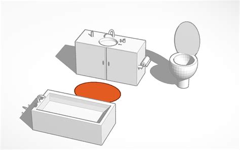 3d design bathroom tinkercad