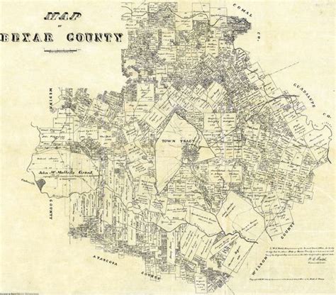 Historic Map Works Residential Genealogy Map Bexar County Prints