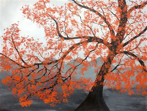 A Lone Tree Painting By Richard Fey Fine Art America