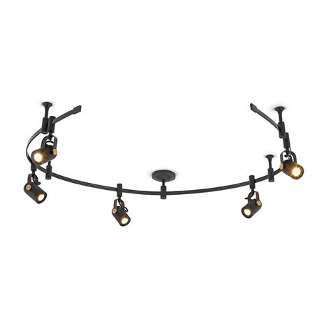 Alsy 8 Ft 5 Light Oil Rubbed Bronze Integrated Led Track Lighting Kit