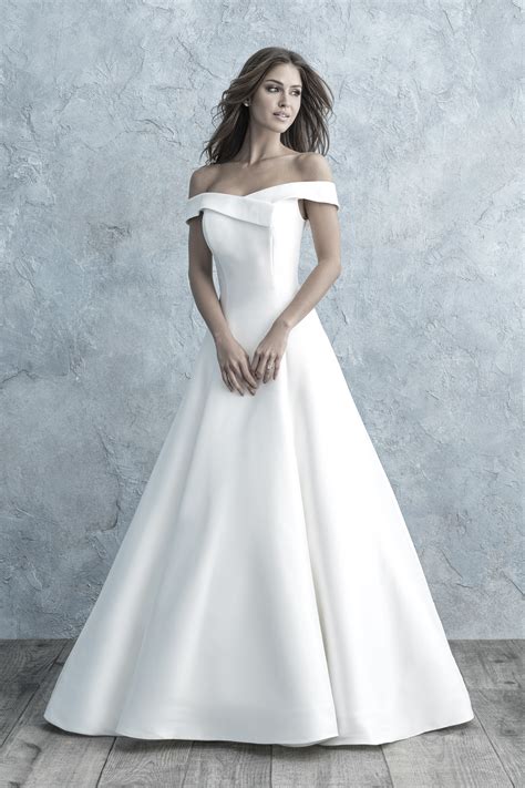 Allure Bridals Wedding Dress Chic Off The Shoulder Gown