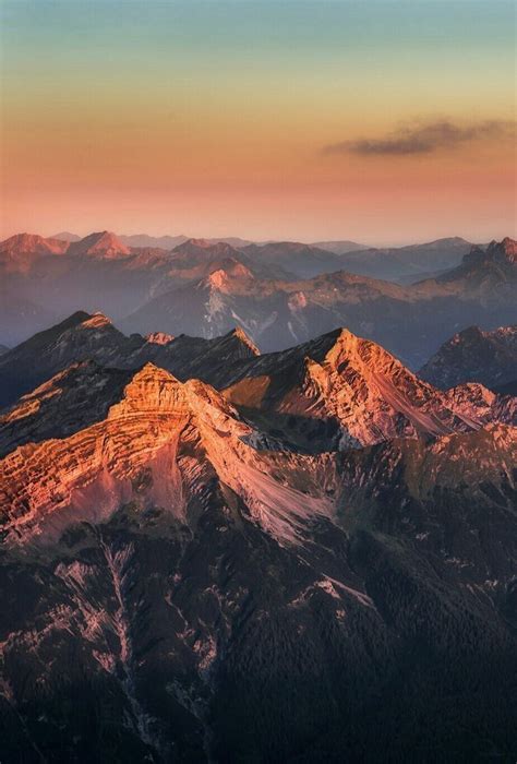 Sunset Landscape Mountainous Mountainscape In 2020 Nature