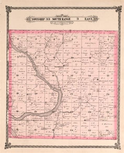 Map Available Online 1880 To 1889 Historical Atlas Of Cowley County
