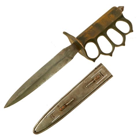 Original Us Wwi Model 1918 Mark I Trench Knife By L F And C With Fr