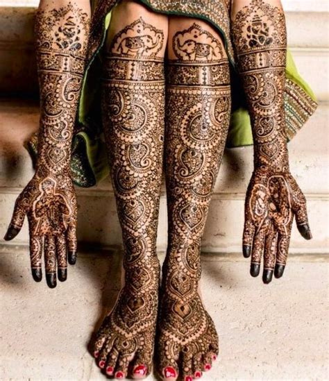 Indian Intricate Bridal Henna Check Out More Desings At