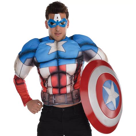 Captain America Muscle Shirt Party City