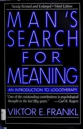 Mans Search For Meaning By Viktor E Frankl Open Library