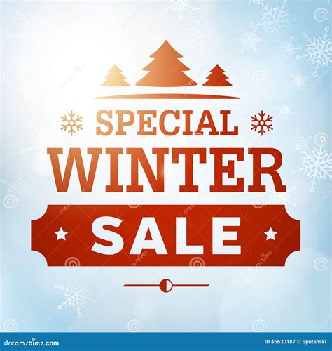 Winter Special Sale Poster Stock Vector Illustration Of Clothing