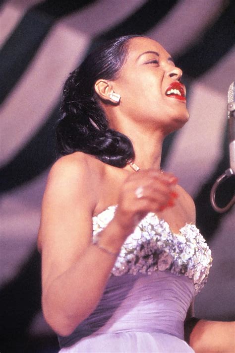 billie holiday on stage photograph by globe photos pixels