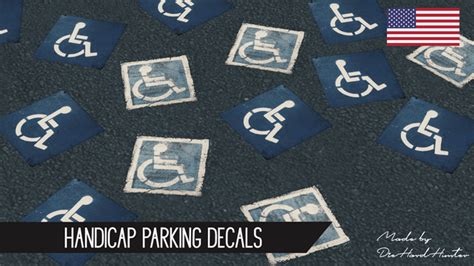 Handicap Parking Decals Skymods