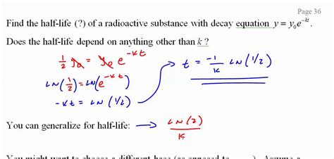 Calculus Bc 262 7 4 Exponential Growth And Decay Youtube