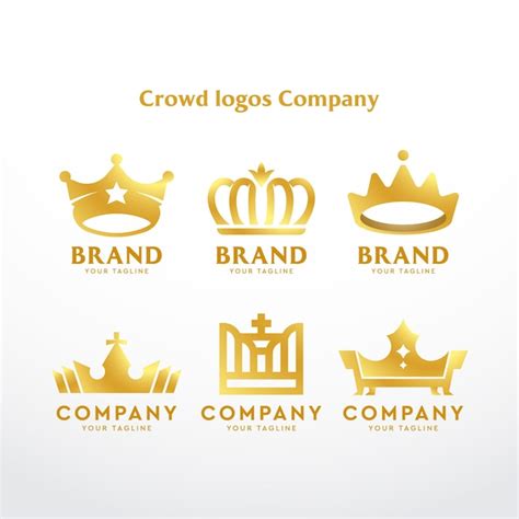 Premium Vector Crown Logos Company