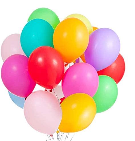 Hk Balloons® Colourful Balloons100 Pieces 9 Inch Multi Coloured