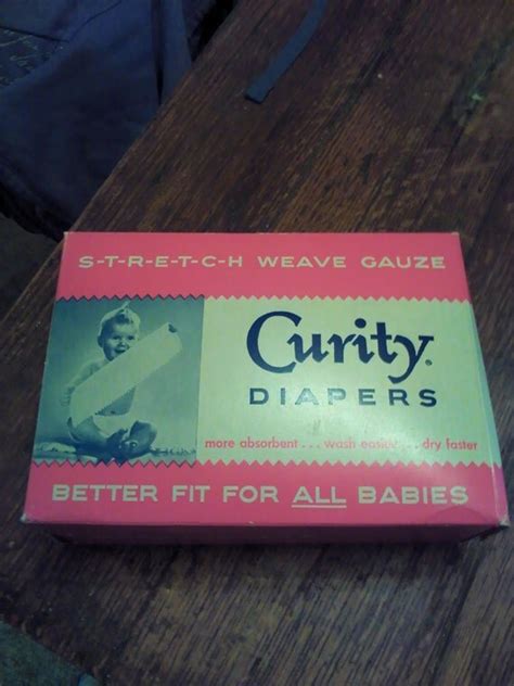 Curity Diapers Vintage Retro Baby Cloth Stretch Weave Gauze