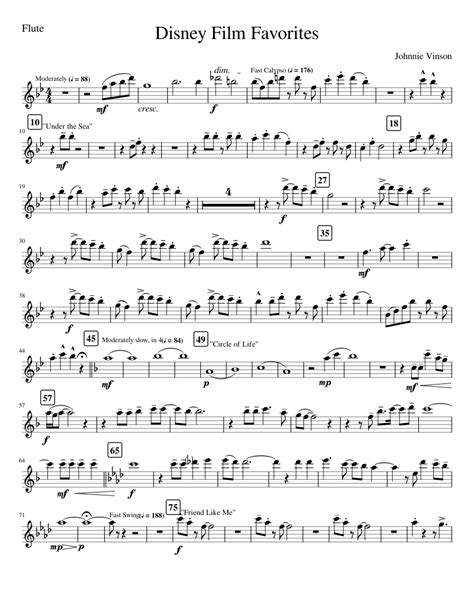 Disney Flute Sheet Music Free Printable Free Printable Templates