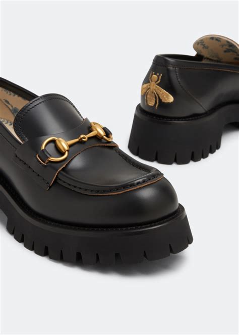 Gucci Horsebit Lug Sole Loafers For Women Black In Uae Level Shoes