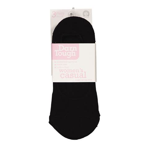 Darn Tough Women S Massage Sole Footlet Socks 3 Pack Black The Warehouse