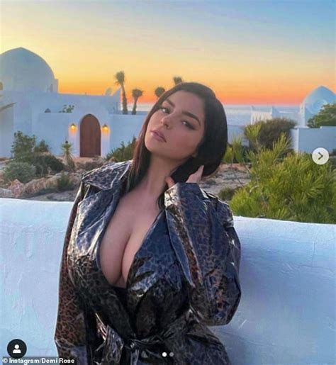 Demi Rose Puts On A Very Busty Display In A Racy Strapless Leopard