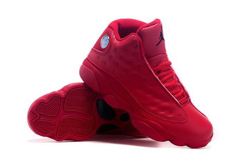 2015 Original Air Jordan 13 Retro All Red Shoes Ajm004 8000