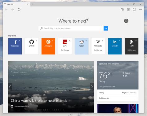 Microsoft Touts Edge S New Tab Page Connection To Office 365 How