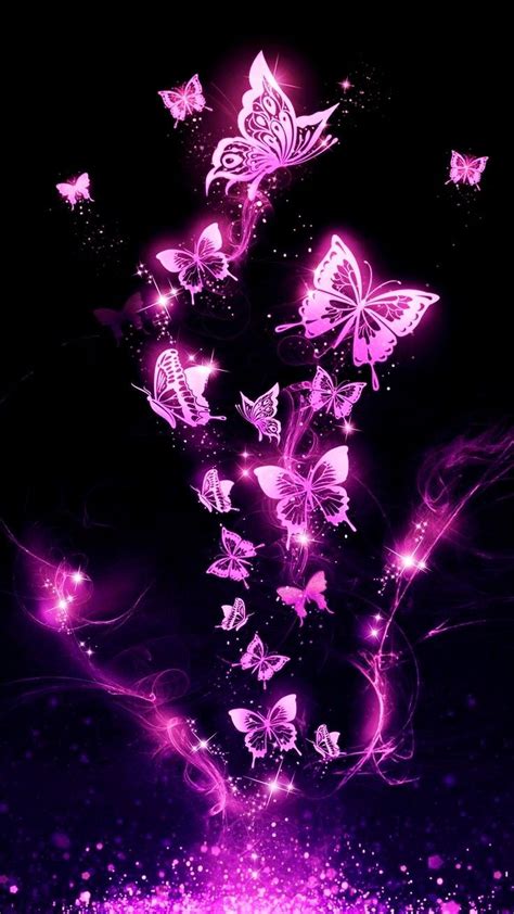 Pin By Amy On Wallpaper ~~ Purple Butterfly Wallpaper