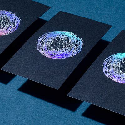 Hologram areas could show different shining colours when looking from different angels. New holographic business cards beloved by job seekers