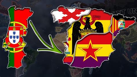 What If Portugal Had Join The Spanish Civil War Hoi4 Timelapse Youtube