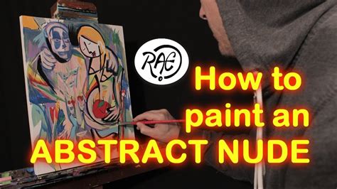 HOW TO PAINT AN ABSTRACT NUDE With ACRYLICS By RAEART YouTube