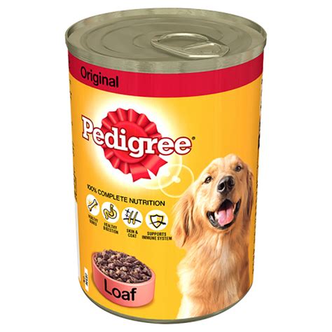 Corn is not the best ingredient for dogs as they don't digest grain very well. Pedigree Tinned Dog Food Original Loaf 400g | Wilko