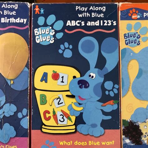 Blues Clues 8 VHS Lot Safari Playtime Rhythm And Blue Stop Look