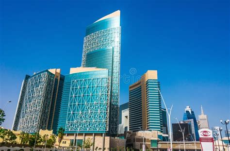 Modern Business Architecture Of Downtown Doha Qatar Editorial Stock