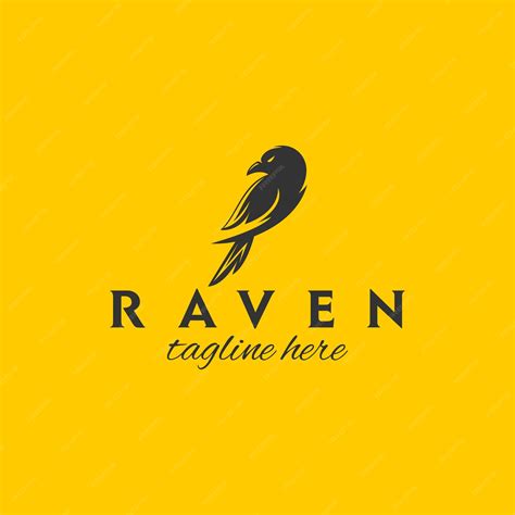 Premium Vector Modern Raven Logo Design Template