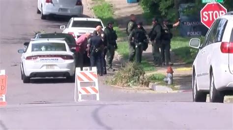 suspect in custody after hours long standoff youtube