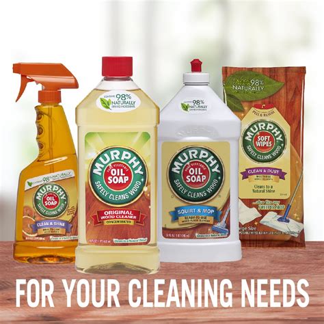 These concentrated powders are formulated specially to cleanse and brighten exterior wood decks, wood fences, patios, terraces, wood siding. MURPHY OIL SOAP Wood Cleaner, Original, Concentrated ...