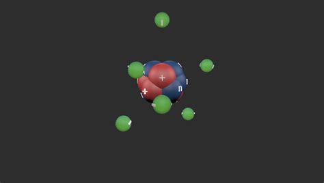 Carbon Atom Animation D Structure Stock Footage Video Royalty
